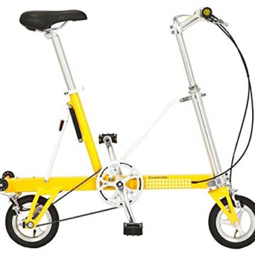 CARRYME 8" WHEEL SINGLE SPEED FOLDING BIKE - YELLOW