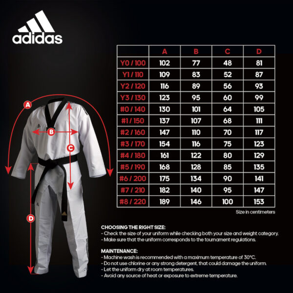 Adi-Champion Color Taekwondo Uniform