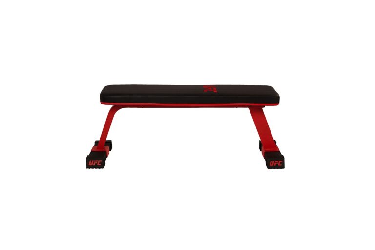 The UFC Flat Bench is a must for anyone serious about dumbbell or barbell workouts. An essential and versatile addition to your home gym, it is ideal for performing a variety of strength training exercises. Built tough with a heavy-duty steel frame that sits low and wide for optimum stability, the UFC Flat Bench allows you to work each muscle group with confidence. It's perfect for workouts targeting arms, shoulders, chest and back, as well as ab and dumbbell exercises.